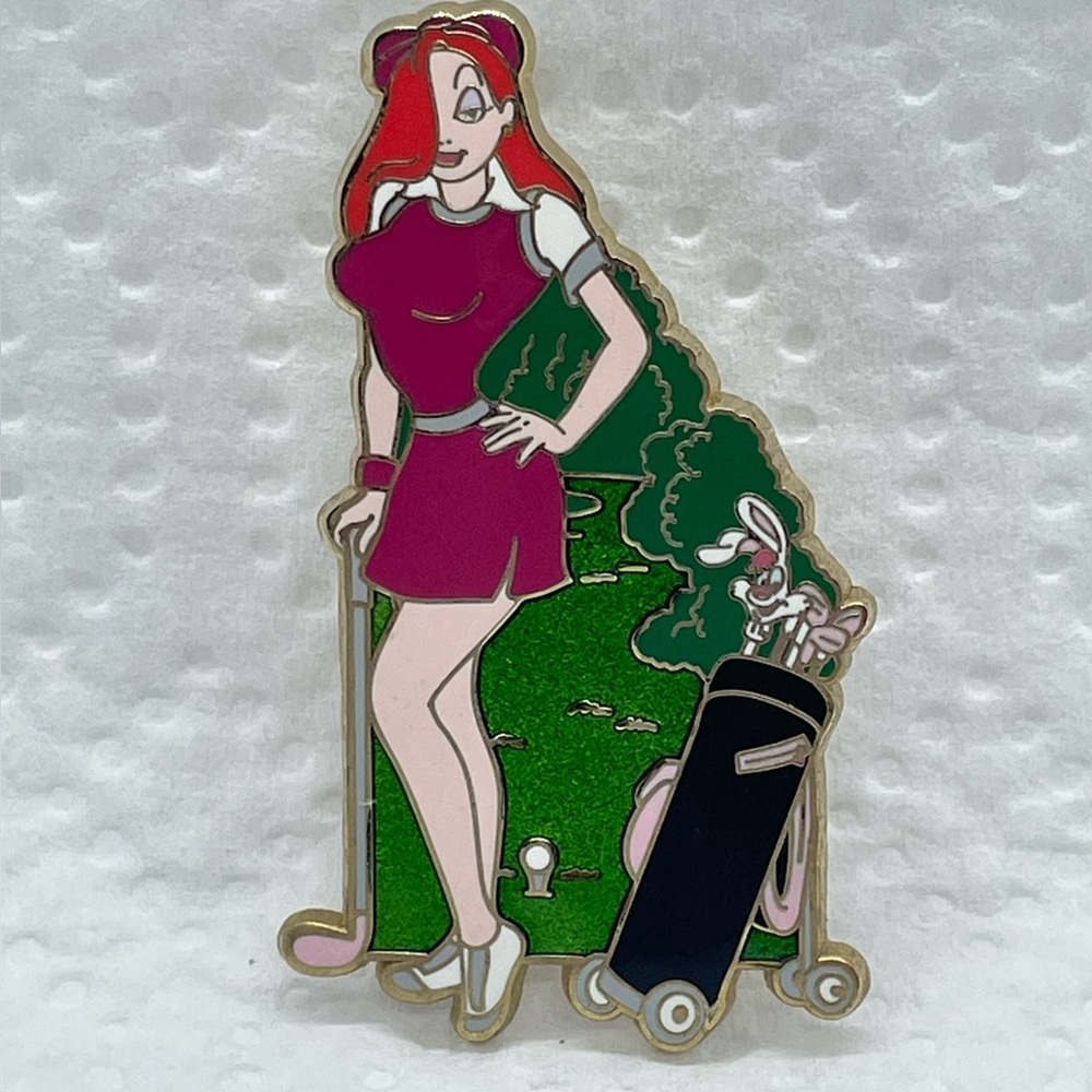 Disney Pin DS Golfing Jessica Rabbit Posing Roger Rabbit Limited Edition 250 HTF